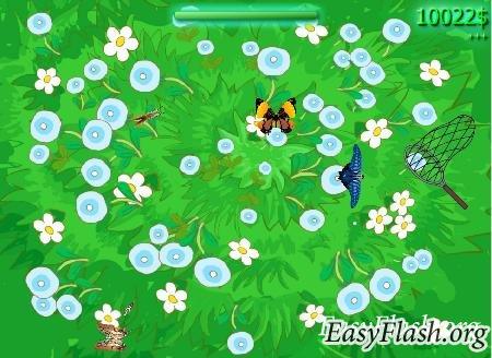 Flash игра - "Отлов бабочек"